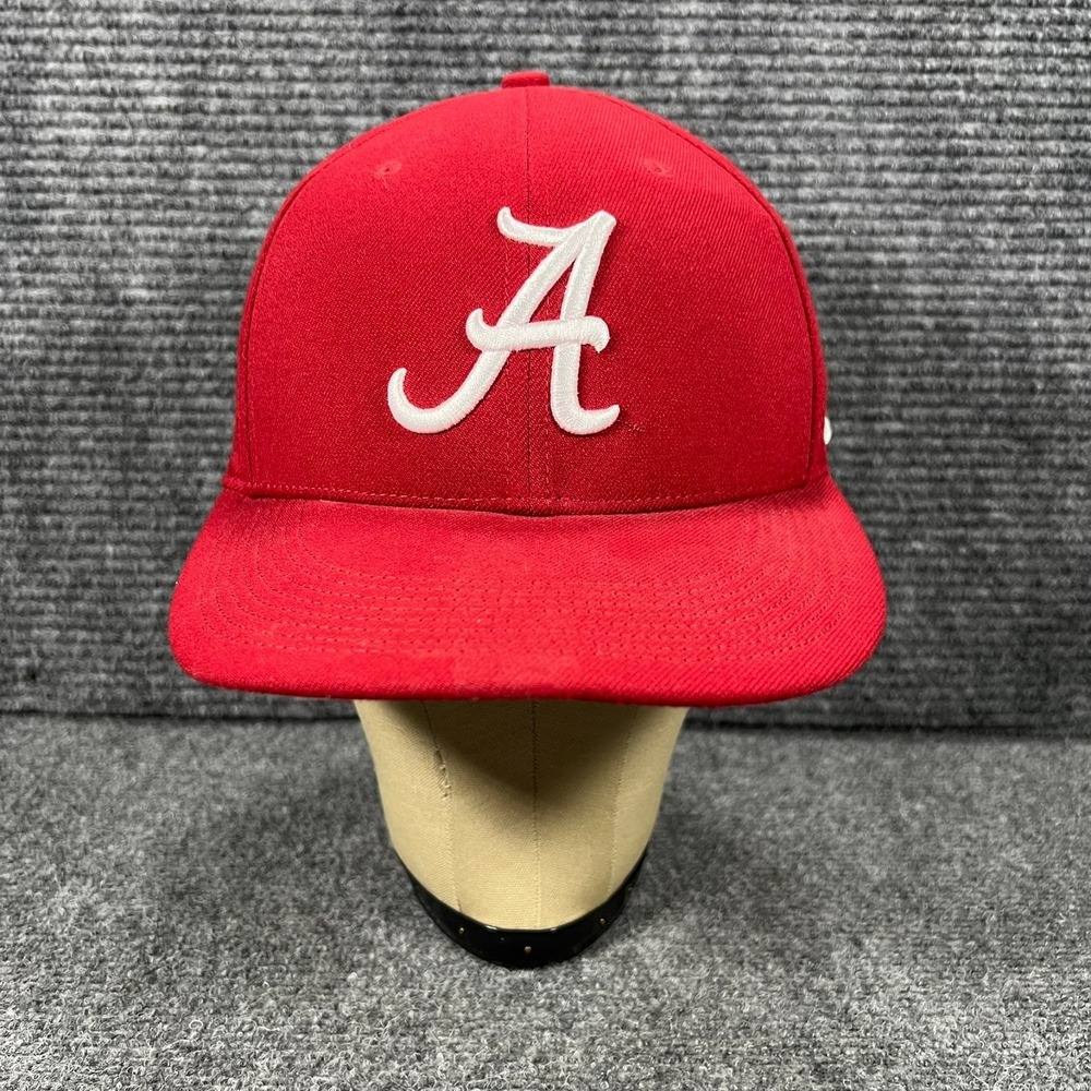 Alabama Crimson Tide Hat Cap Nike Dri Fit 642 Medium Large Red Stretch NCAA